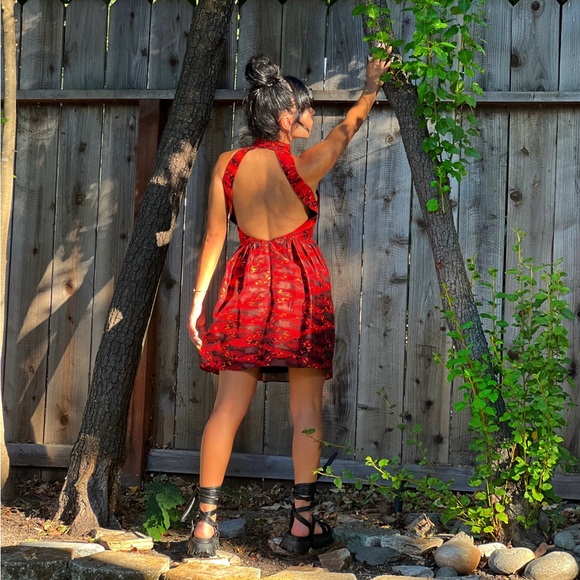 Tibi Silk Red Dress - Picture 4 of 6